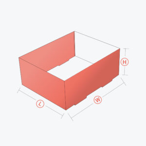 Double Wall Foot Lock Tray Boxes