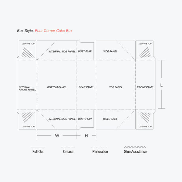 Four Corner Cake Boxes - Image 3