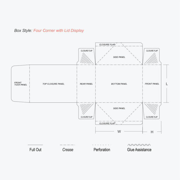 Four Corner with Display Lid Boxes - Image 3