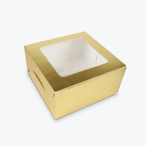 Metallic Gold Cake Box