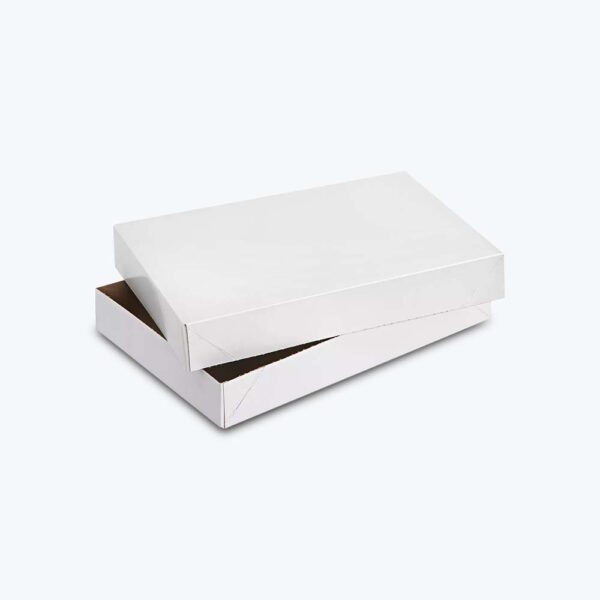 White Apparel Boxes with Lid